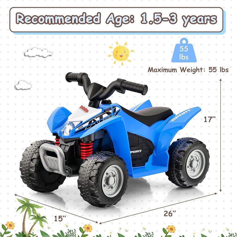 6V Kids Ride-On ATV for Toddlers with Horn and Enhanced Stability Magic Cars 4