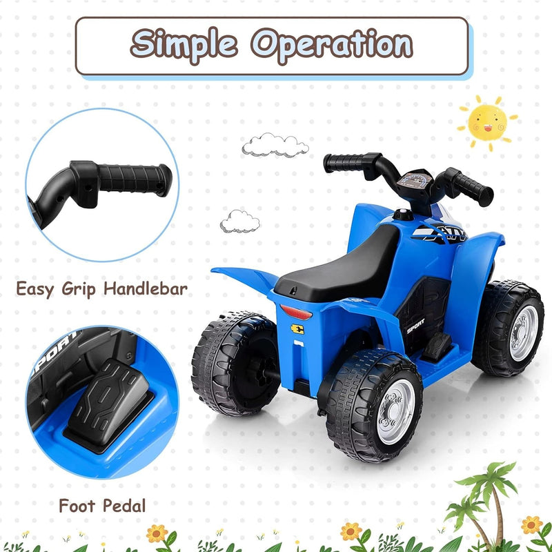 6V Kids Ride-On ATV for Toddlers with Horn and Enhanced Stability Magic Cars 6
