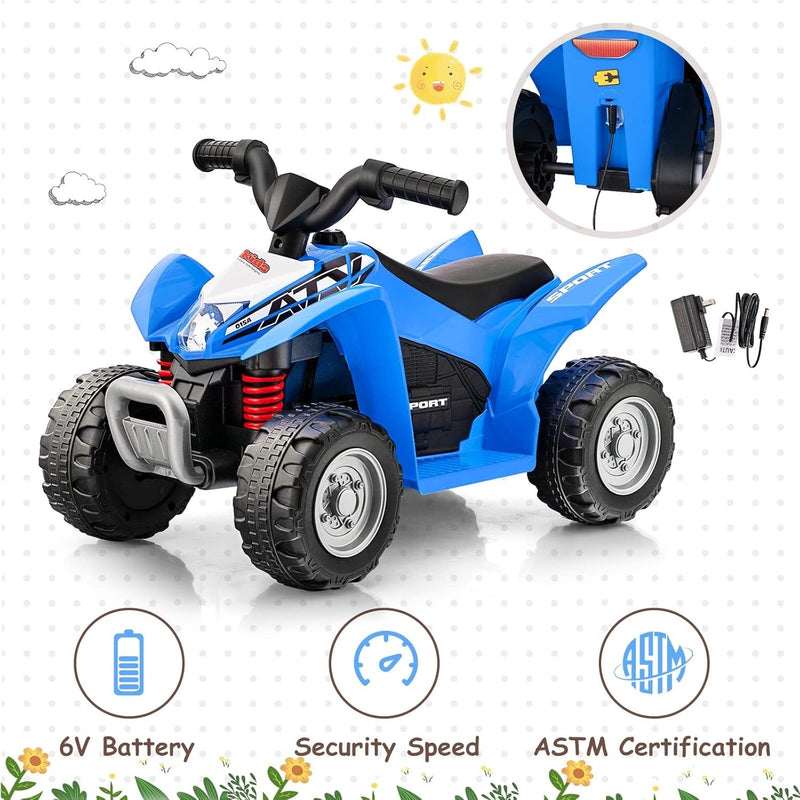 6V Kids Ride-On ATV for Toddlers with Horn and Enhanced Stability Magic Cars 8