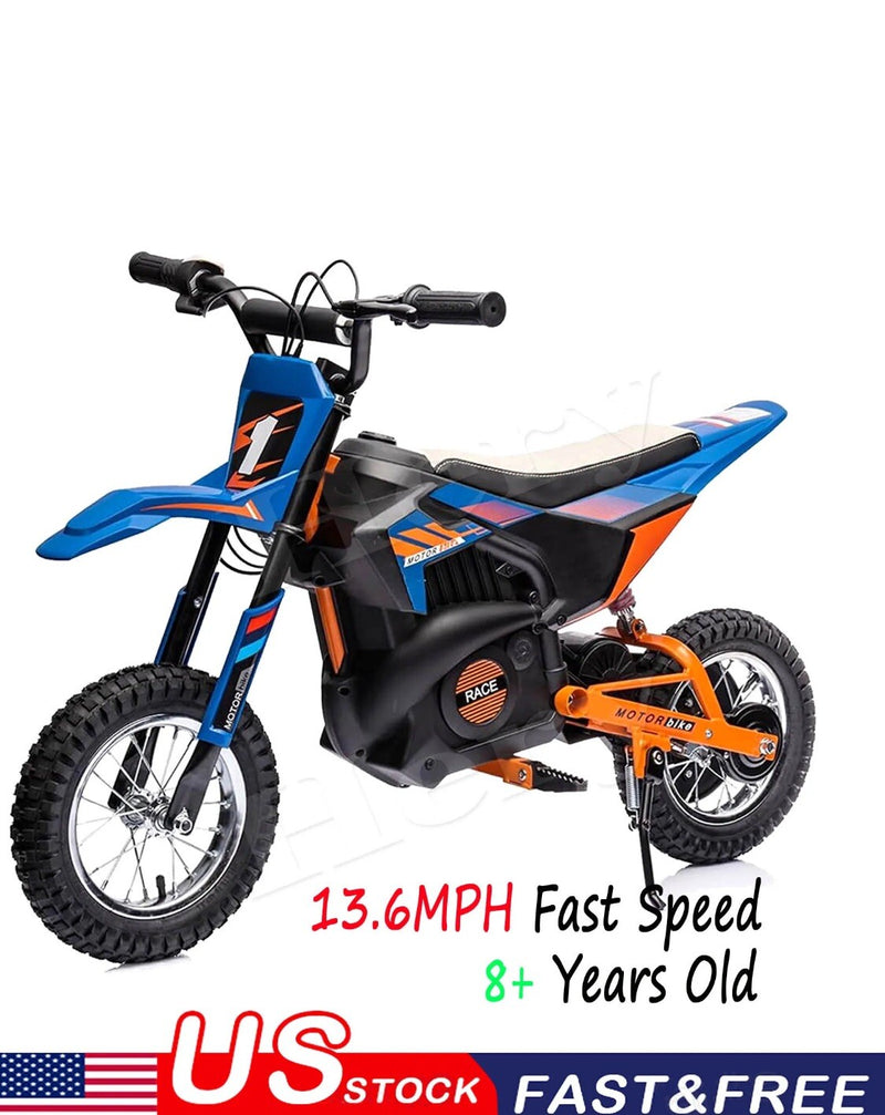 24V Electric Kids Dirt Bike for Ages 8+ Fast Motocross Style Blue Magic Cars 0