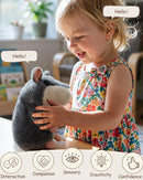 Interactive Gray Talking Hamster Plush Toy Magic Cars 11