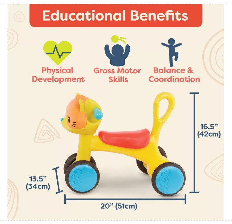 Ride-On Cat Toy for Kids Riding Buddy Magic Cars 2