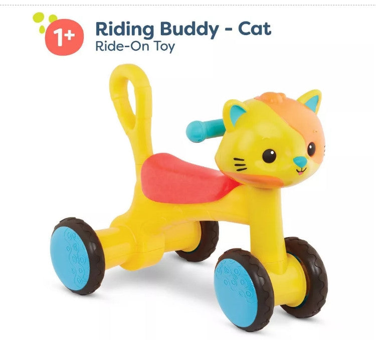 Ride-On Cat Toy for Kids Riding Buddy Magic Cars 4