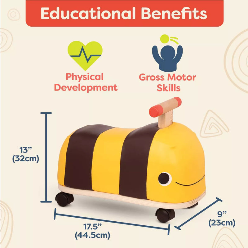 Wooden Bee Ride-On Toy Buggy for Kids Magic Cars 2