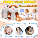 Interactive Nodding Hamster Plush Toy with Sound Repetition