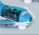 360-Degree Rotating Electric Airplane Toy for Kids with Bump and Go Action