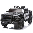 12V Black Remote Control Ride-On Car with 4-Wheel Shock Absorption for Kids Aged 3-6