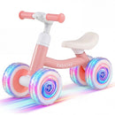 Blue Baby Balance Bike with Adjustable Seat and Handlebar, Featuring Light-Up Wheels Magic Cars 5