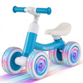 Blue Baby Balance Bike with Adjustable Seat and Handlebar, Featuring Light-Up Wheels Magic Cars Variant 0