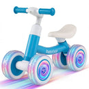 Blue Baby Balance Bike with Adjustable Seat and Handlebar, Featuring Light-Up Wheels Magic Cars Variant 0