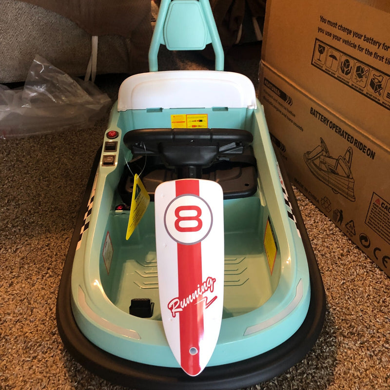 6V Electric Baby Bumper Ride-On Car with 360° Spin, 2 Speeds, Lights, Music, and Horn Magic Cars 11