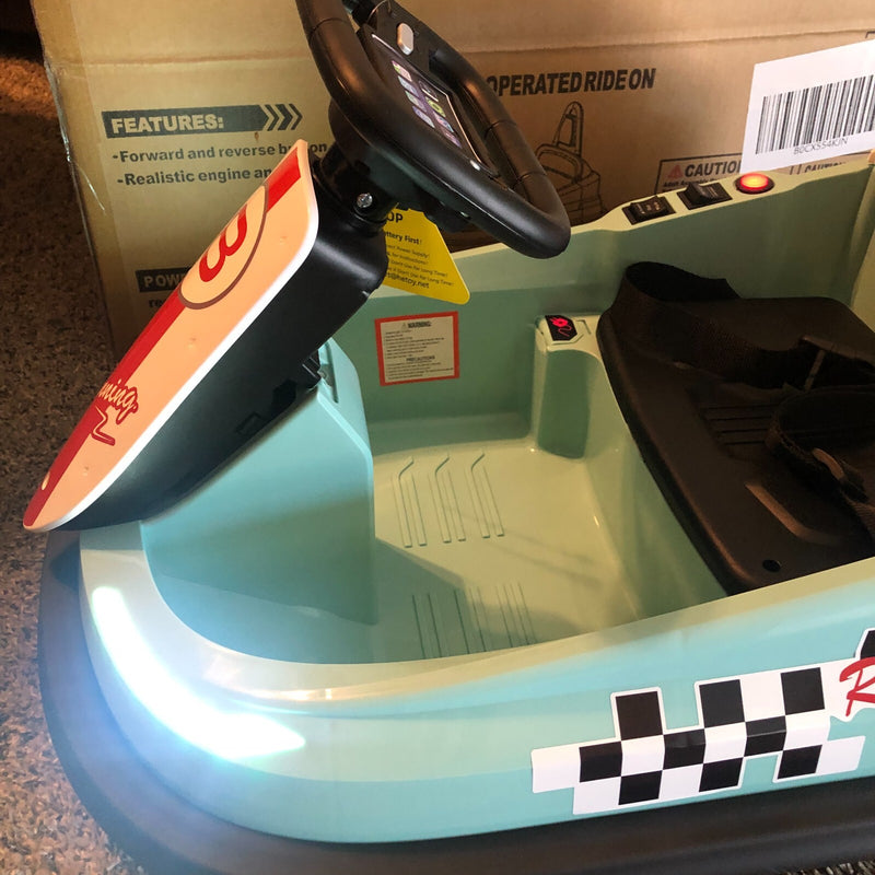 6V Electric Baby Bumper Ride-On Car with 360° Spin, 2 Speeds, Lights, Music, and Horn Magic Cars 3