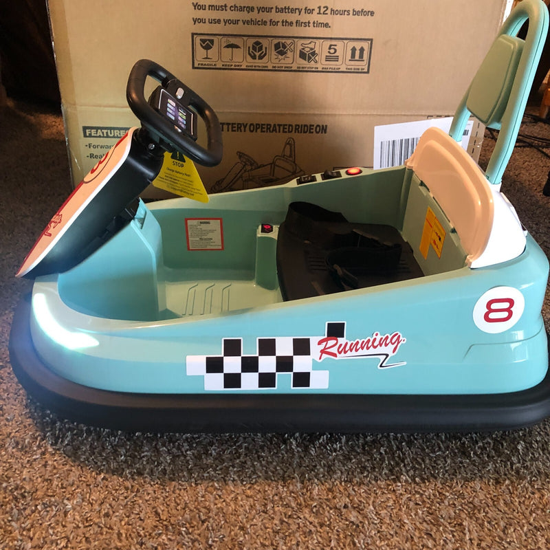 6V Electric Baby Bumper Ride-On Car with 360° Spin, 2 Speeds, Lights, Music, and Horn Magic Cars 4