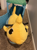 6V Soft Deluxe Baby Shark Ride-On Toy for Kids in Yellow and Blue Magic Cars 4