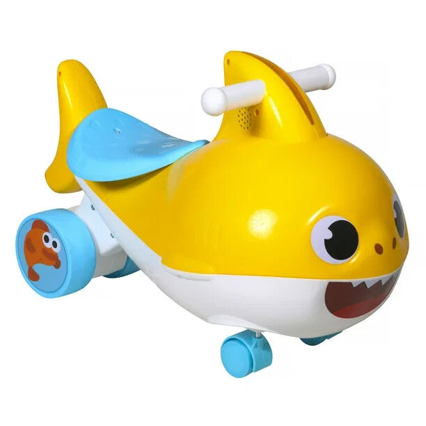 Baby Shark Self-Powered Non-Electric Sit-Down Ride-On Scooter for Boys and Girls Magic Cars 0