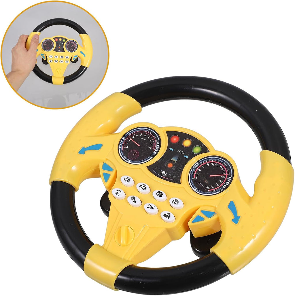 Baby Racing Wheel Baby Steering Wheel Toy with Simulated Driving Controller and Sound Ef