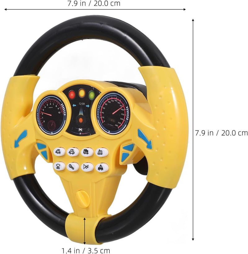 Baby Steering Wheel Toy with Simulated Driving Controller and Sound Effects Magic Cars 4