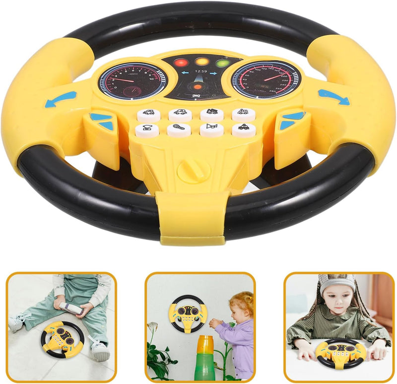 Baby Steering Wheel Toy with Simulated Driving Controller and Sound Effects Magic Cars 7