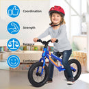 Lightweight Toddler Balance Bike with Adjustable Handlebar and Seat Magic Cars 3