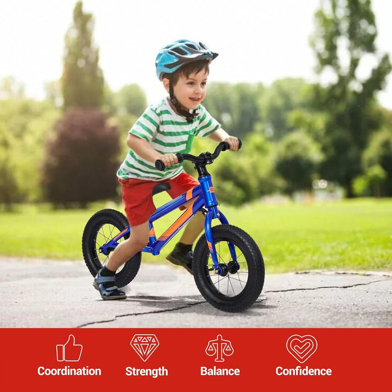 Lightweight Toddler Balance Bike with Adjustable Handlebar and Seat Magic Cars 6