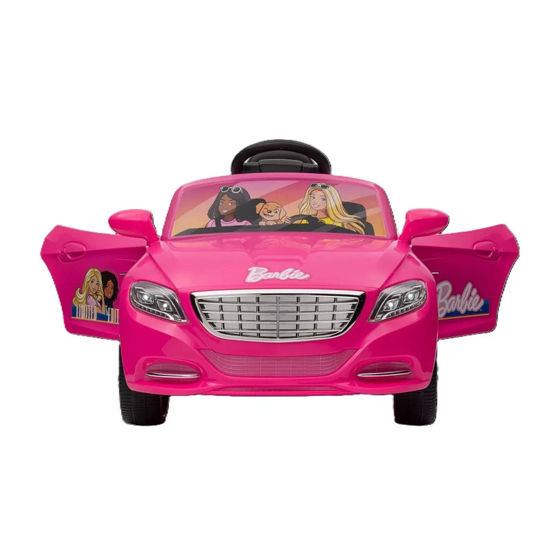 Barbie 6V Convertible Battery-Powered Ride-On Car with Remote Control for Ages 3+ Magic Cars 3