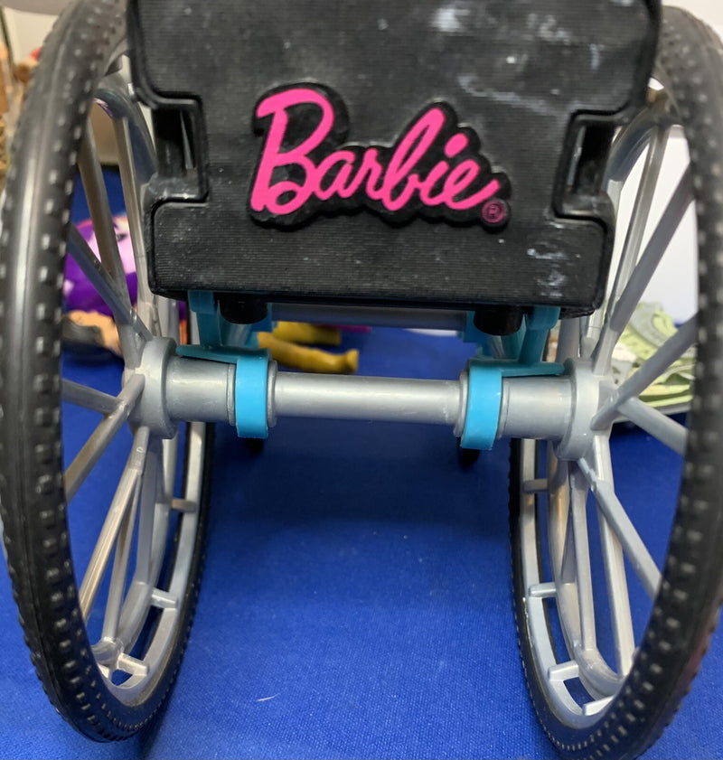 Adjustable Doll Wheelchair for Barbie and Ken Dolls Magic Cars 3