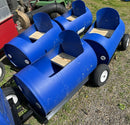 Kids Pull-Behind Barrel Trains and Custom Barrel Cars Ride-On Toys for ATV and Tractor
