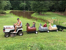 Kids Pull-Behind Barrel Trains and Custom Barrel Cars Ride-On Toys for ATV and Tractor