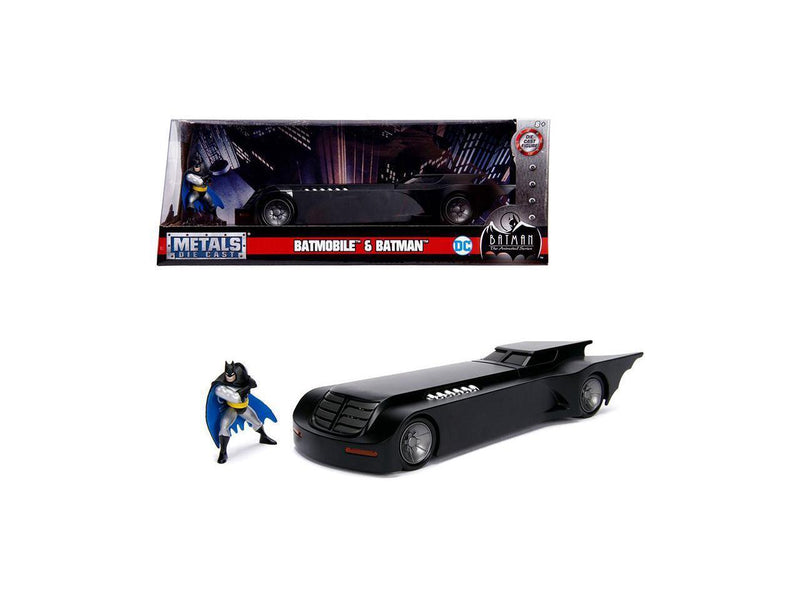 1/24 Scale Diecast Batmobile with Batman Figure from Animated DC Comics Series Magic Cars 3
