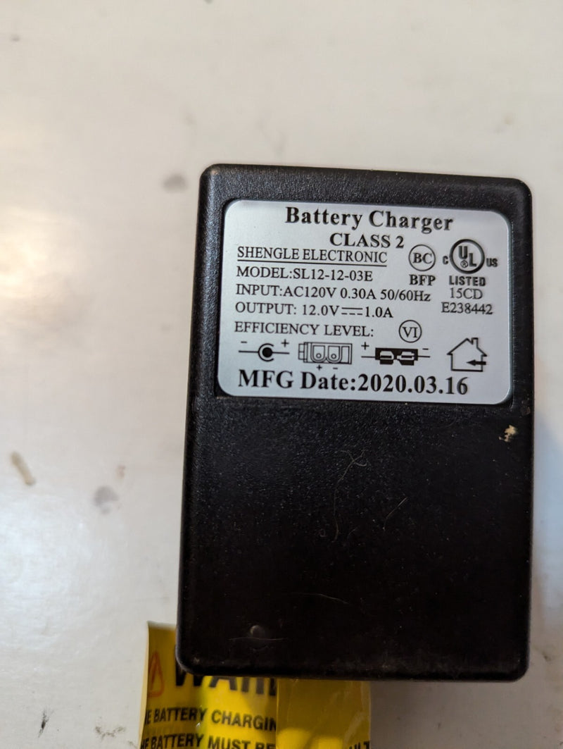 12 Volt Battery Charger for Power Wheels SL12-12-03E Magic Cars 1