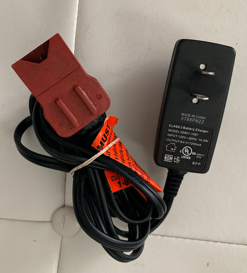 6 Volt Replacement Battery Charger for Fisher-Price Power Wheels Model 00801-1481 Magic Cars 0