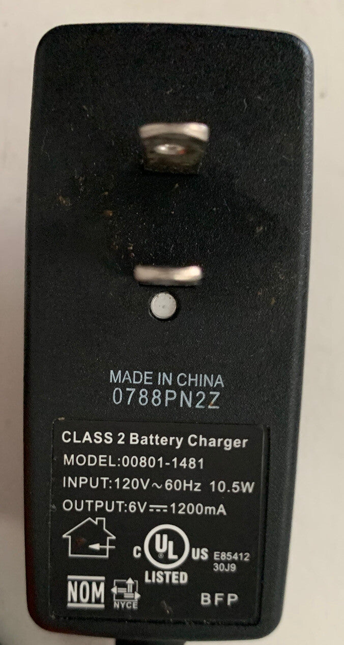 6 Volt Replacement Battery Charger for Fisher-Price Power Wheels Model 00801-1481 Magic Cars 1
