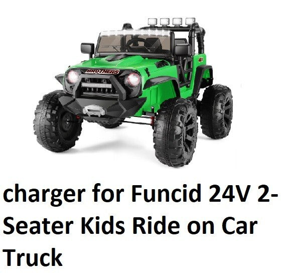 24V Battery Charger for Funcid Kids Ride-On Truck with 2 Seaters Magic Cars Variant 0