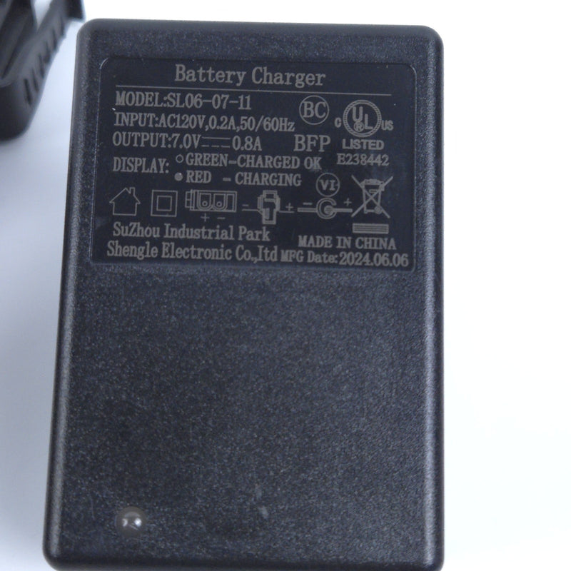 7V 0.8A Battery Charger Adapter for Kids Ride-On Cars Model T37 Magic Cars 1