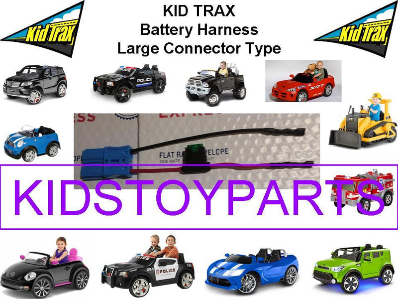 Battery Harness with Large Blue Connector for KID TRAX Ride-On Toys Magic Cars 0