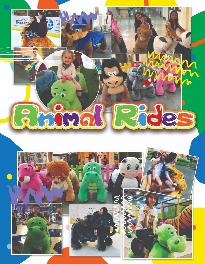 Battery Operated Animal Ride-On Scooter Supporting Up to 350lbs Magic Cars 1