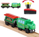 Remote-Controlled Electric Train Set Compatible with Wooden Tracks Magic Cars 1
