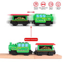 Remote-Controlled Electric Train Set Compatible with Wooden Tracks Magic Cars 5