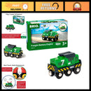 Electric Cargo Train Engine for Wooden Tracks - High-Power Motorized Toy Magic Cars Variant 0