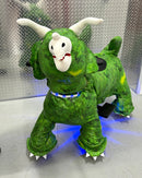 Plush Dinosaur Ride-On Scooter with LED Lights, Remote Control, and Footrests Magic Cars Variant 0