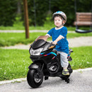Battery-Powered Kids Ride-On Motorbike with Training Wheels Black Magic Cars 8