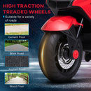 Battery-Operated Red Kids Ride-On Motorbike with Training Wheels Magic Cars 6