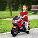 Battery-Operated Red Kids Ride-On Motorbike with Training Wheels Magic Cars 8