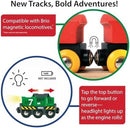 Electric Toy Train for Wooden Tracks with Strong Motorized Engine for Ages 3 and Up Magic Cars 5