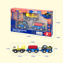 Wooden Track Battery-Powered Cargo Steam Train Set for Ages 3+ by MyKaFort Magic Cars 1
