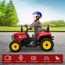 12V Battery-Powered Kids Electric Ride-On Tractor with Trailer and Remote Control Magic Cars 3