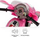 Battery-Powered 3-Wheel Pink Motorcycle Trike for Kids Safe and Stylish Ride Magic Cars 3