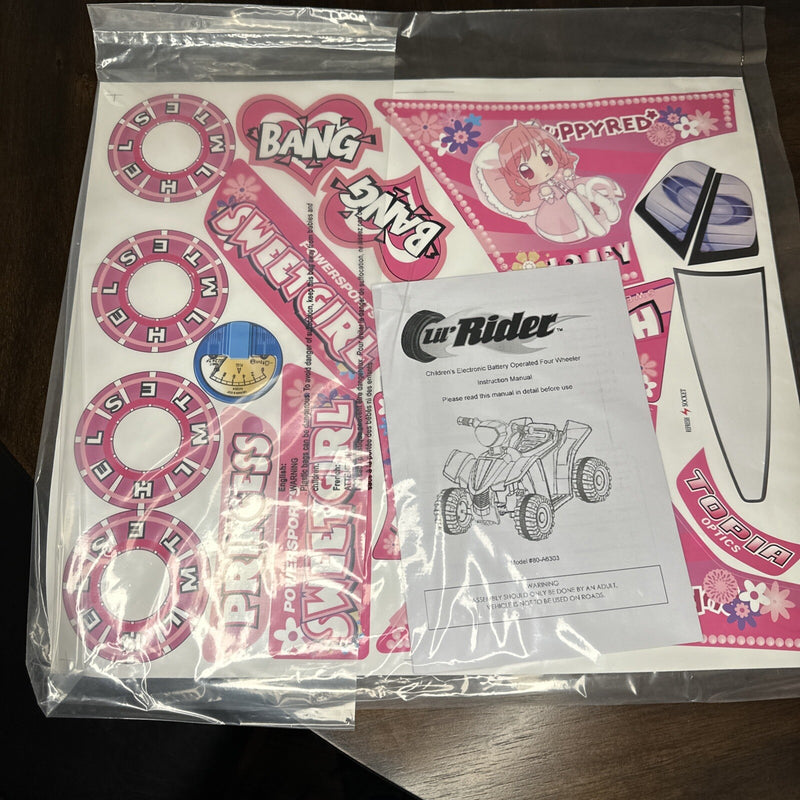 Electric Battery-Powered Pink 4-Wheeler ATV Ride-On Toy for Kids Magic Cars 1