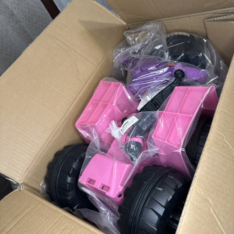 Electric Battery-Powered Pink 4-Wheeler ATV Ride-On Toy for Kids Magic Cars 9
