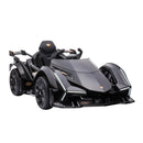 Battery-Powered Ride-On Toy with Remote Control and Suspension for Kids 3-6 Years Old Black Magic Cars 2